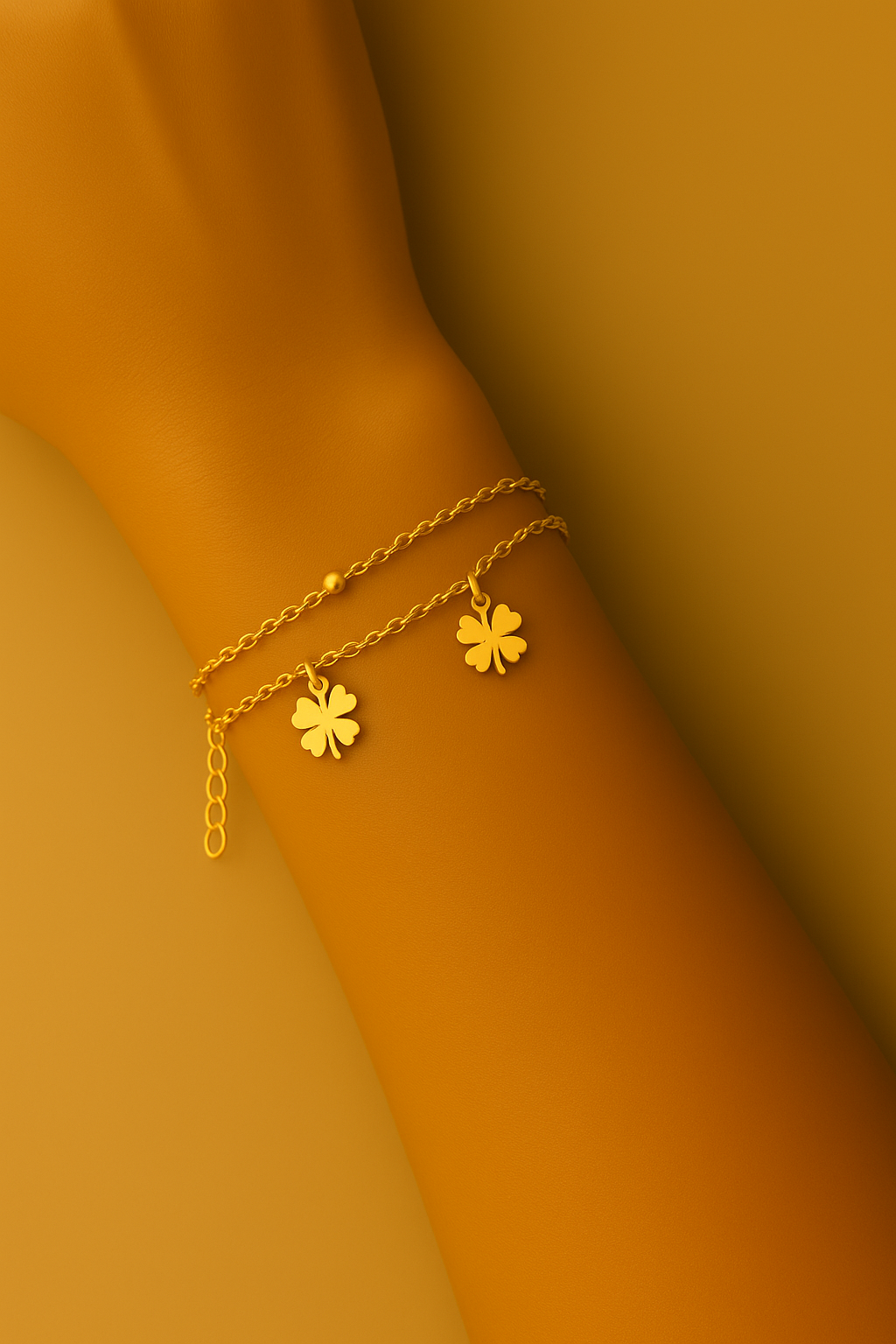 Gouden Gelukslint Armband