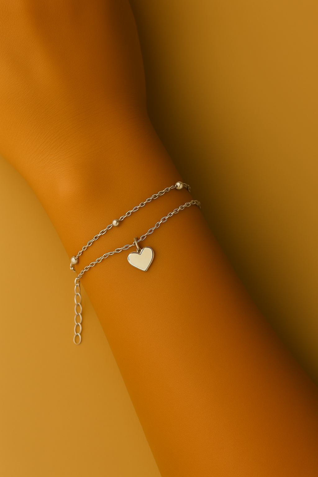 Zilveren Hartslag Armband