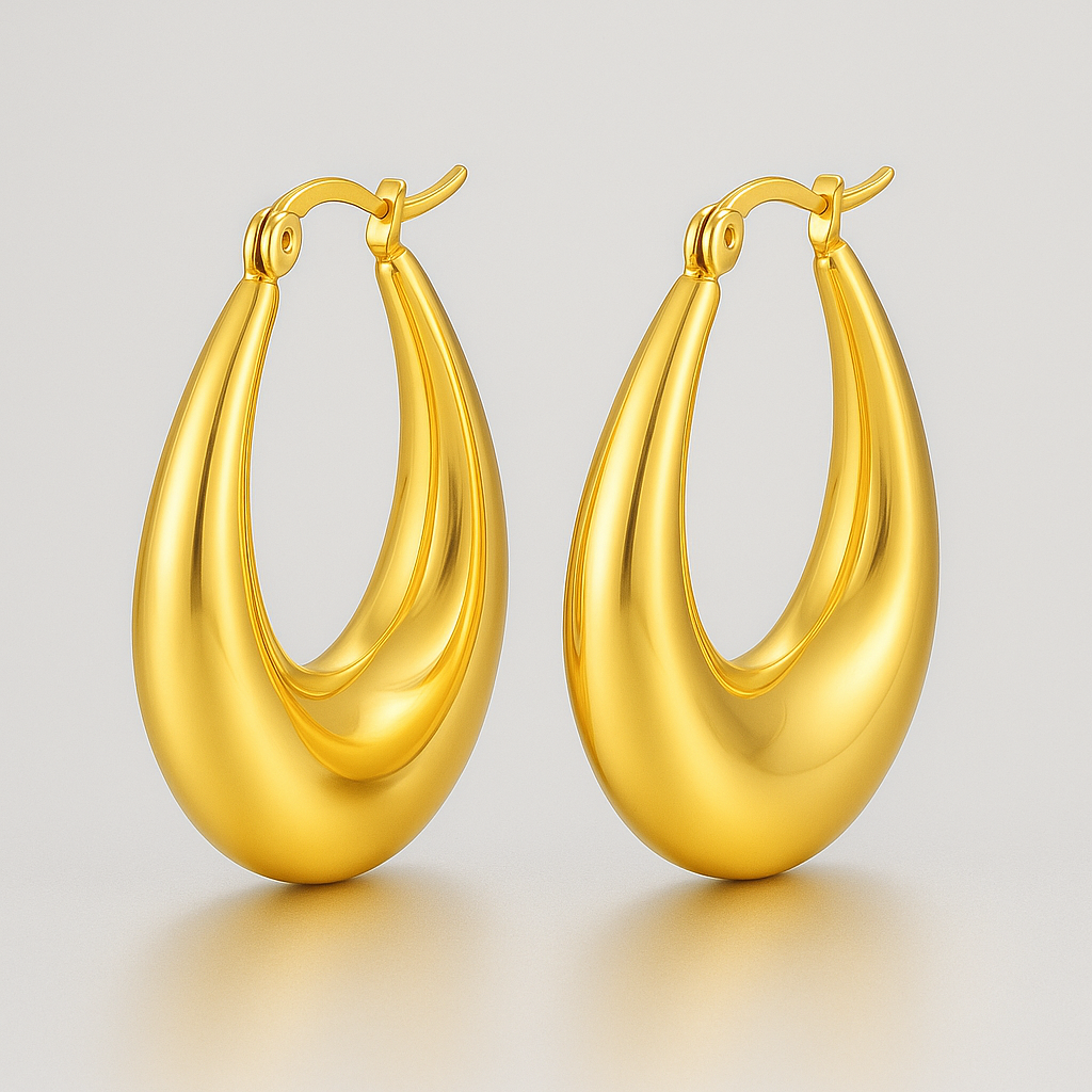 Gouden Traan Oorbellen