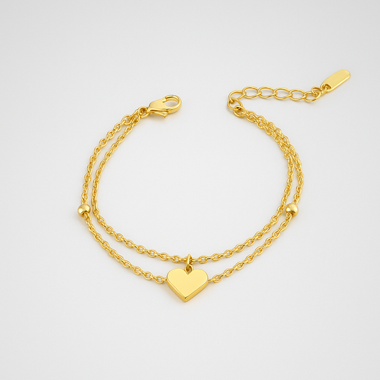 Gouden Hartslag Armband